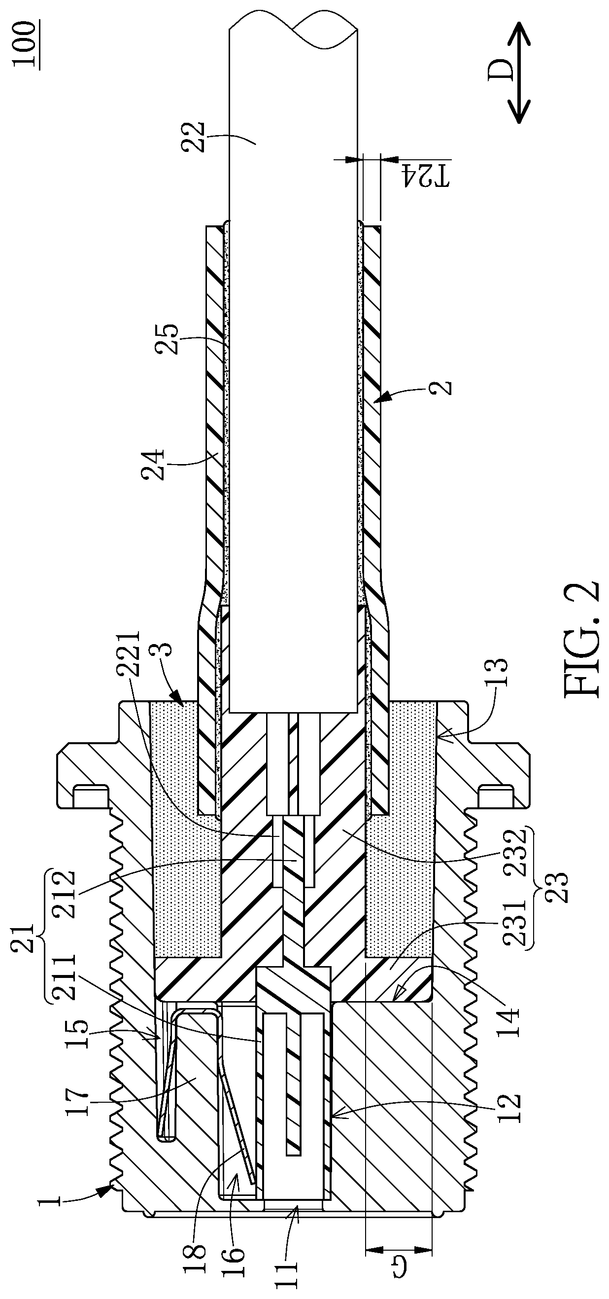 Water-proof connection device and transmission cable assembly thereof