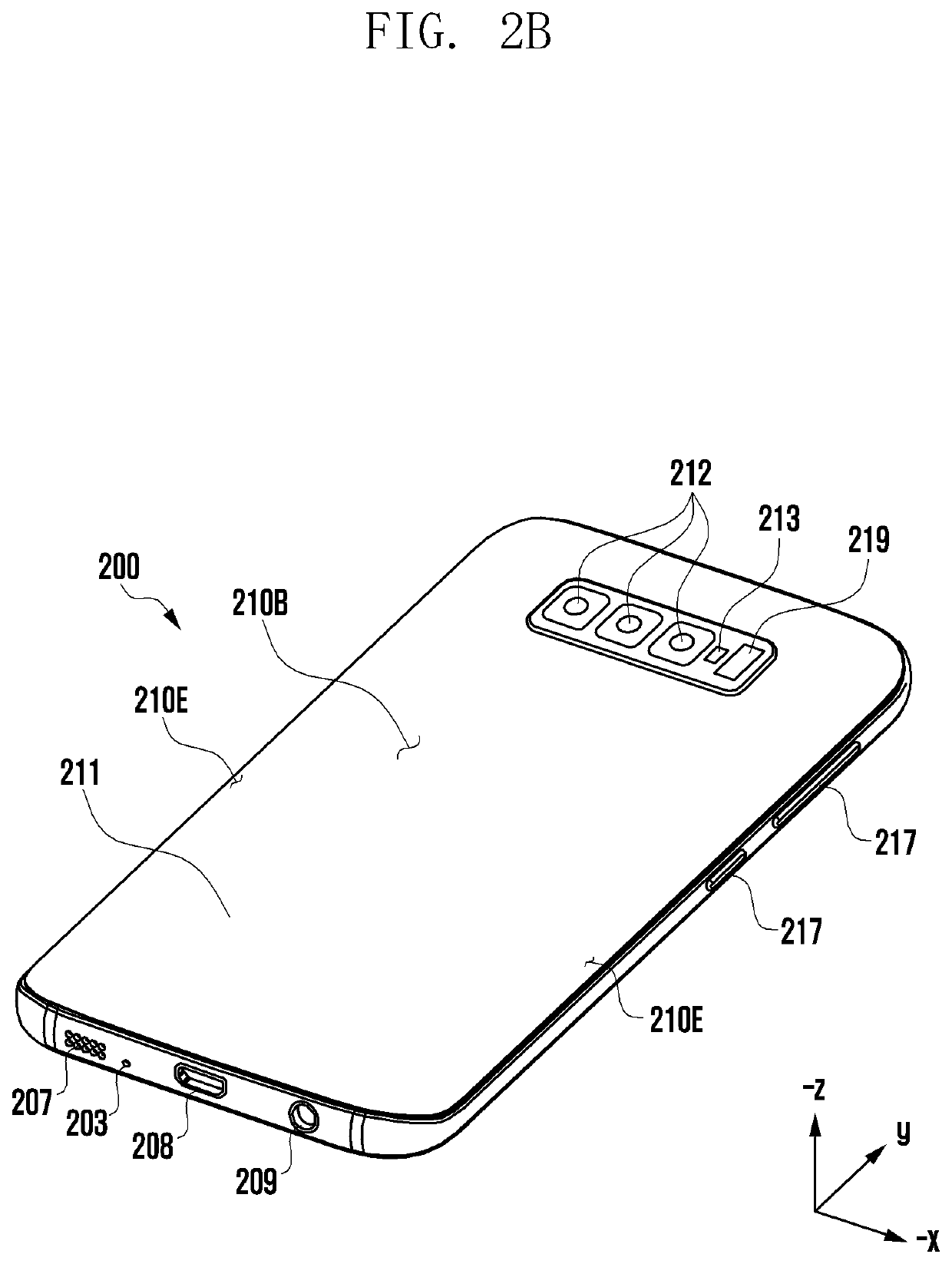 Electronic device having structure for eliminating parasitic emission