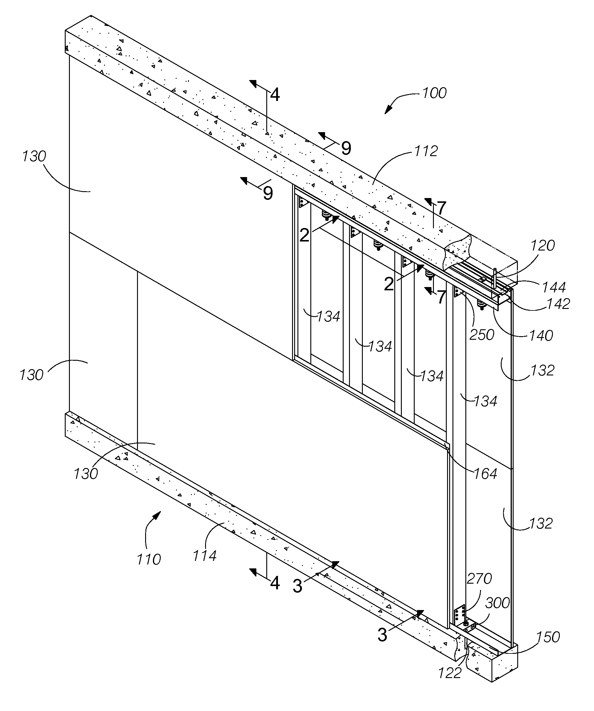 Energy absorbing blast wall for building structure