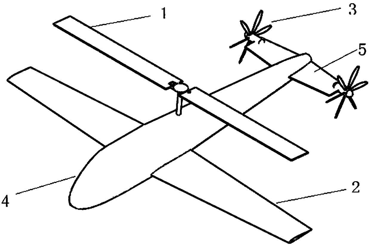 Double vector propeller rotor/fixed wing compound vertical take-off and landing aircraft