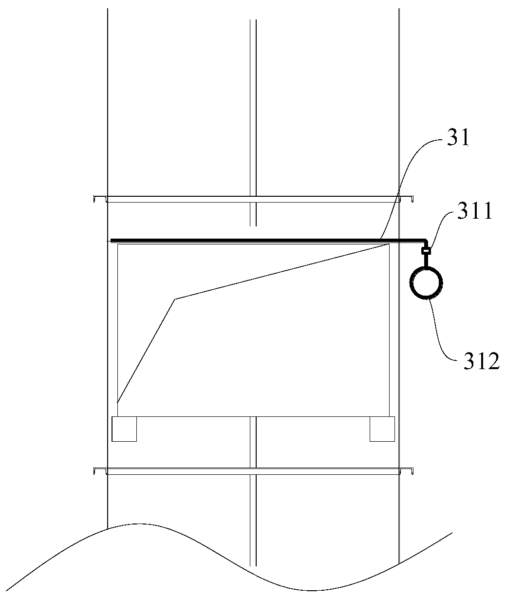 Denitration and dedusting device and process for exhaust gas of kiln used for water glass production