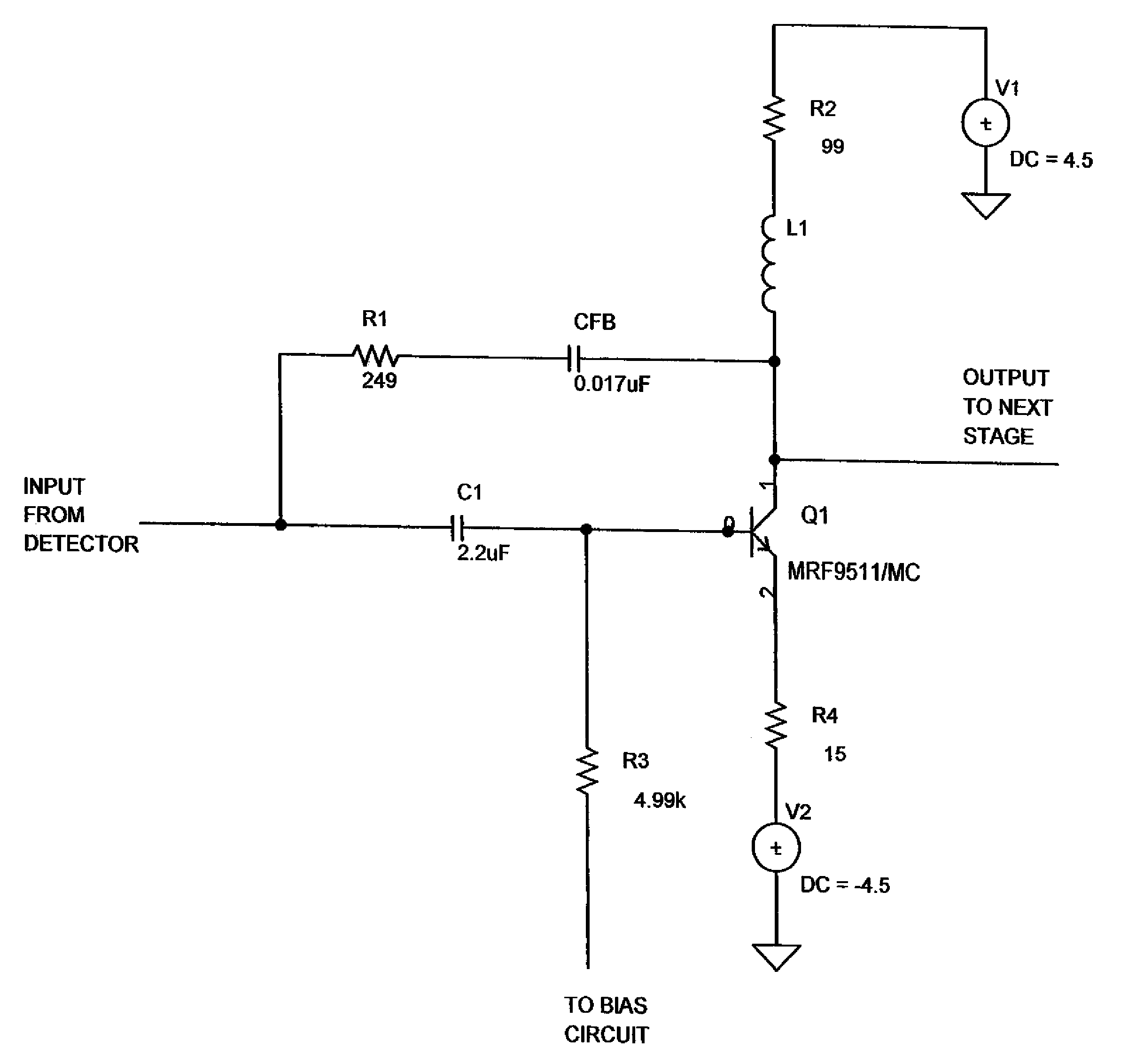 Base line restoration circuit