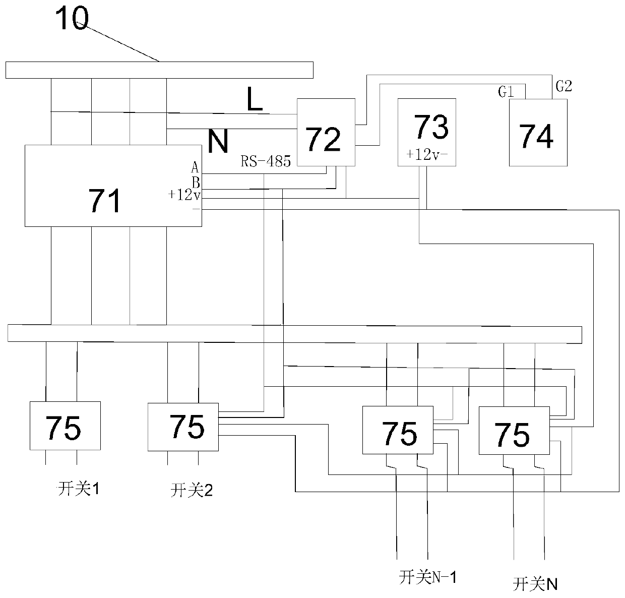 Decorated lamp standing power supply system based on ubiquitous Internet of Things and monitoring method