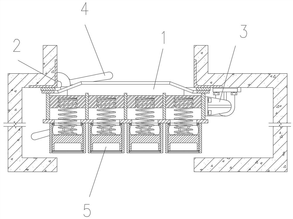 Piston type anti-blast-wave valve for ventilation opening of protective engineering