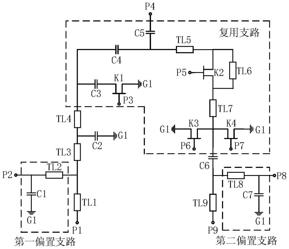 Dual-mode ultra-wideband high-efficiency power amplification circuit