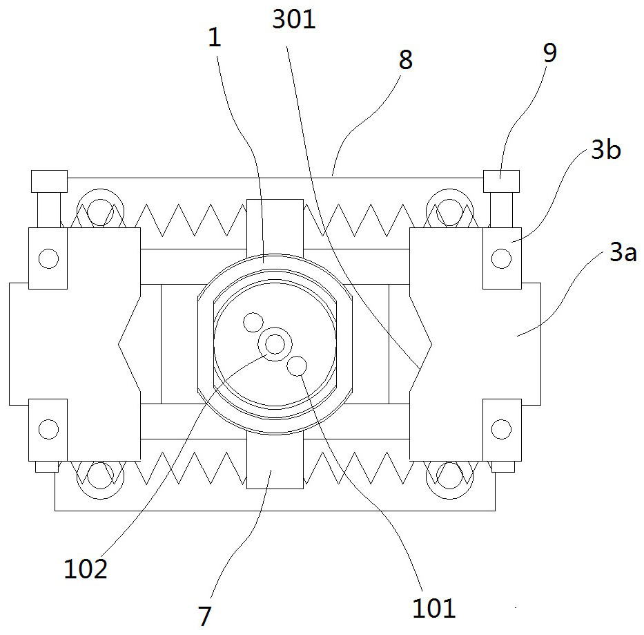 A capacitor integrated mold