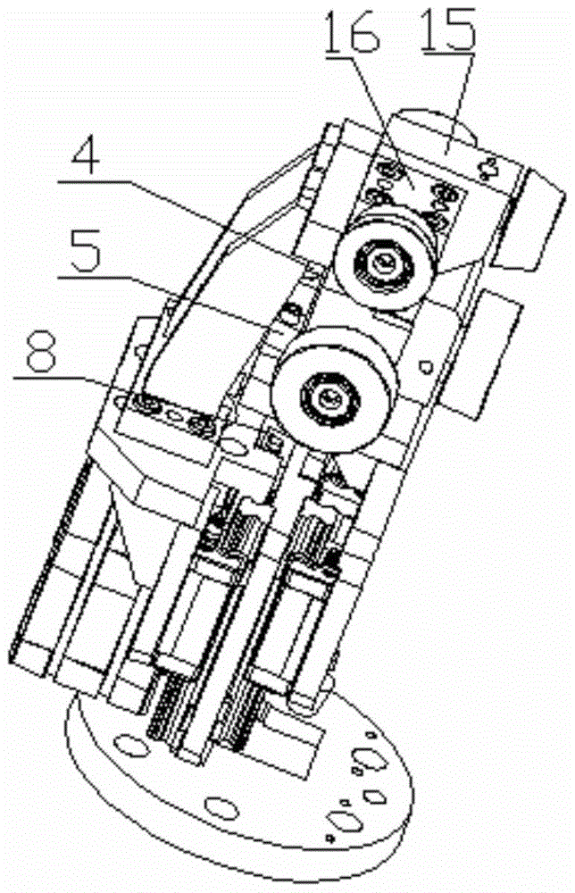 An automobile wheel cover hemming device