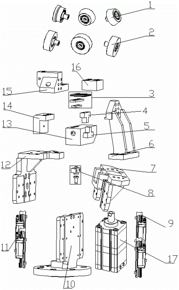 An automobile wheel cover hemming device