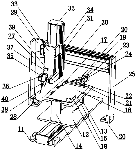 Fixed-point punching device for solar photovoltaic cell panel