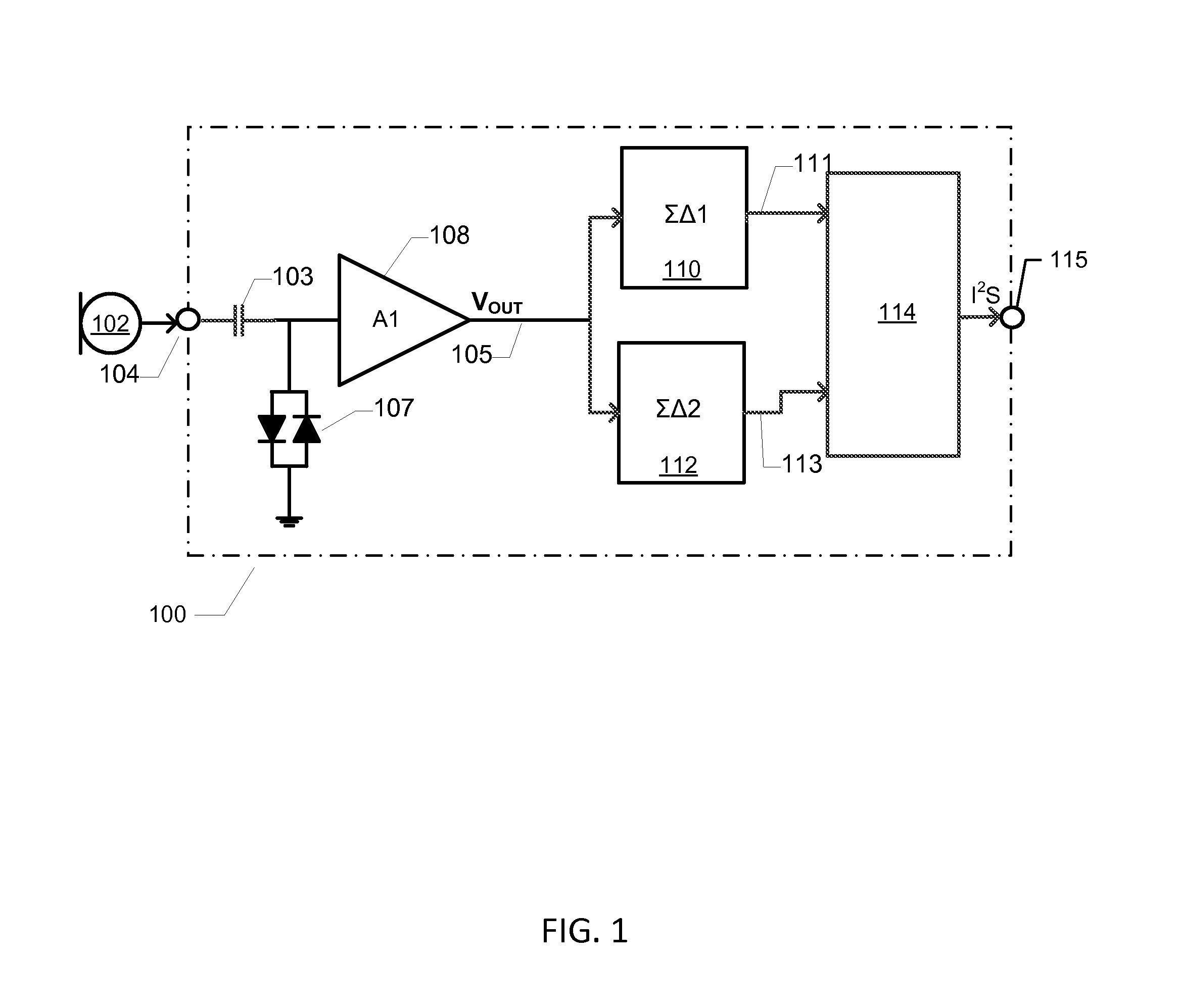 Transducer amplification circuit