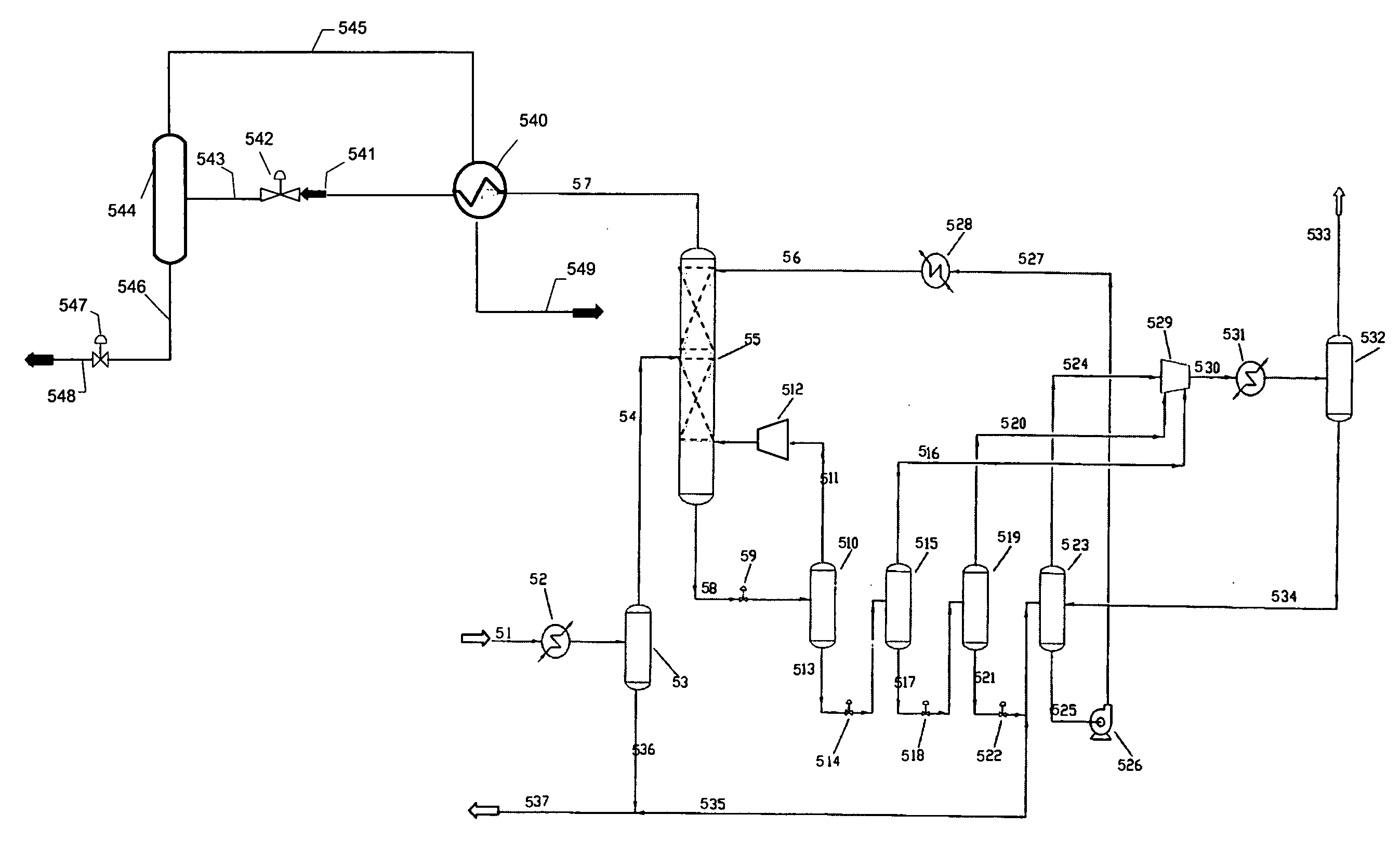 Hydrocarbon recovery and light product purity when processing gases with physical solvents