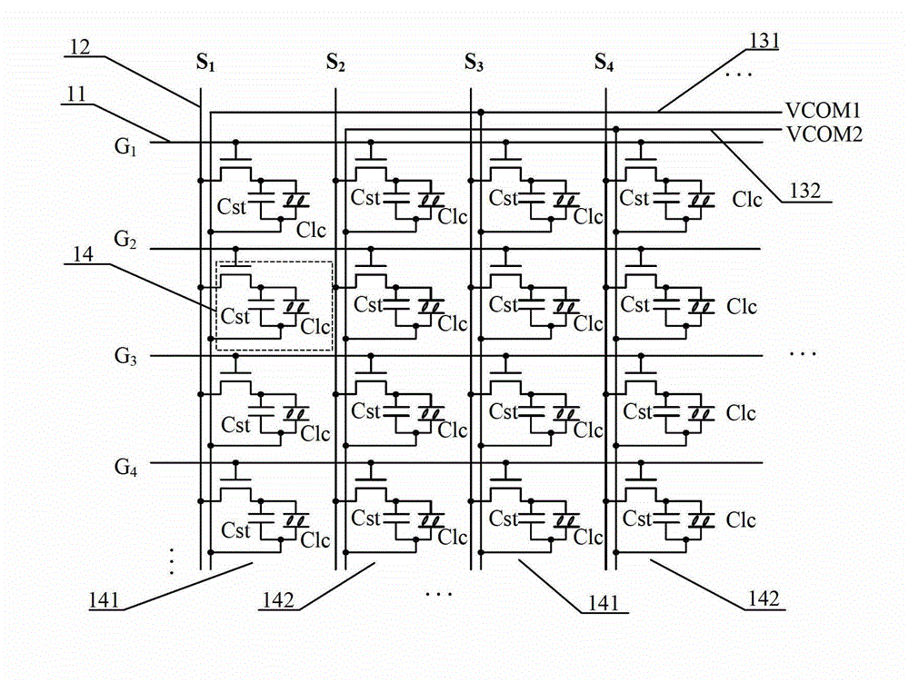 Array substrate, display device and method for driving array substrate