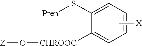Alkoxyalkyl S-prenylthiosalicylates for treatment of cancer
