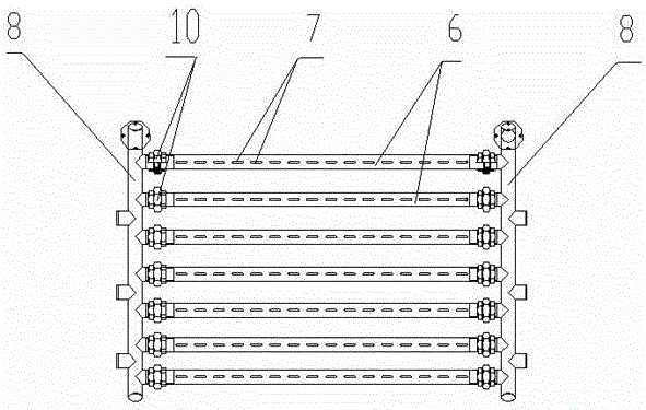 Cast sheet forming cooling device and cooling method for film production line