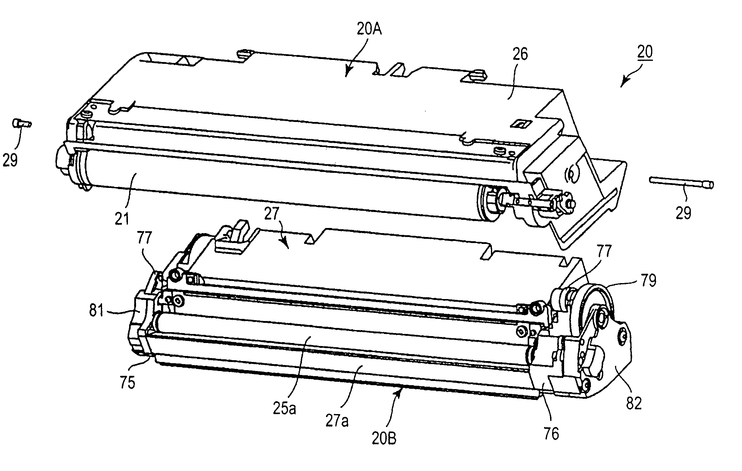 Remanufacturing method for process cartridge