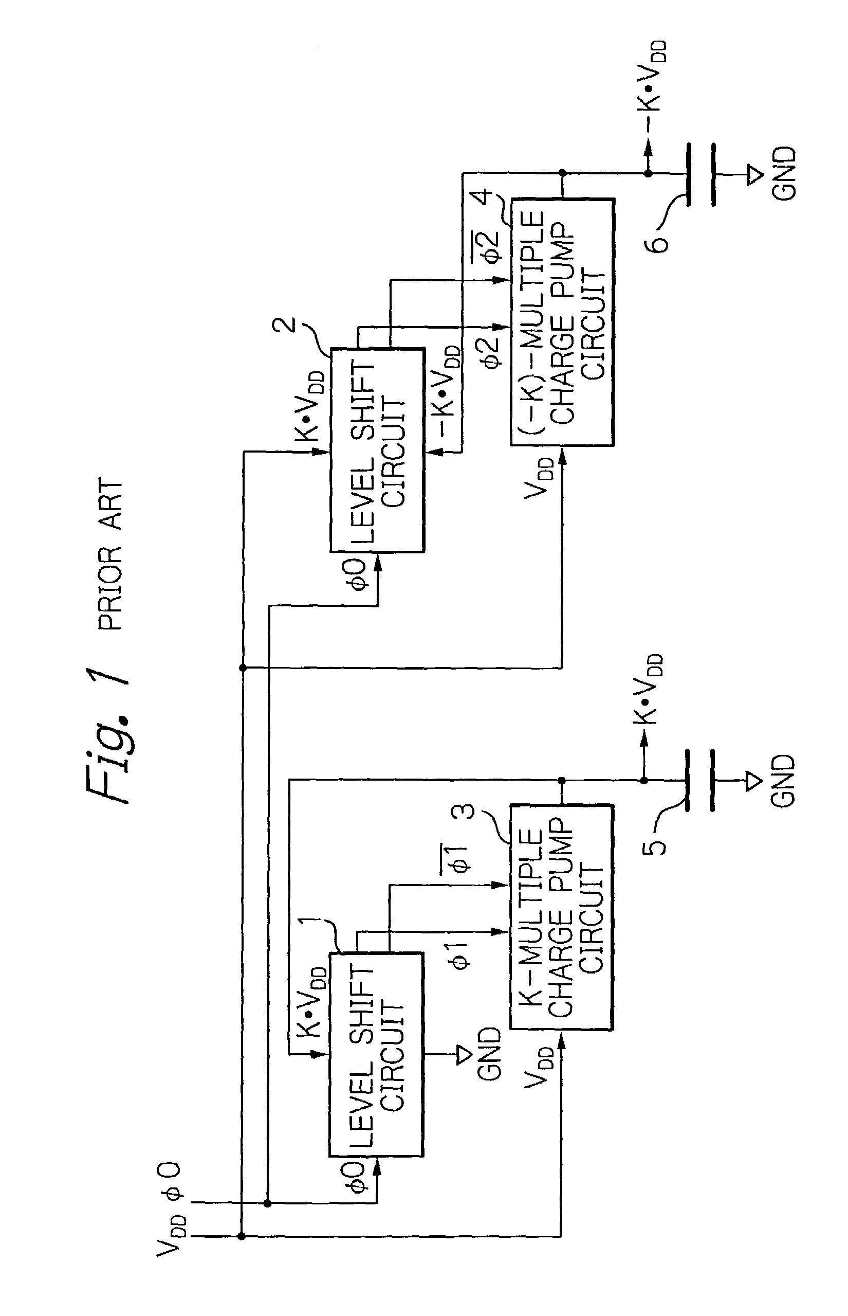 Simple step-up apparatus including level shift circuits capable of low breakdown voltage