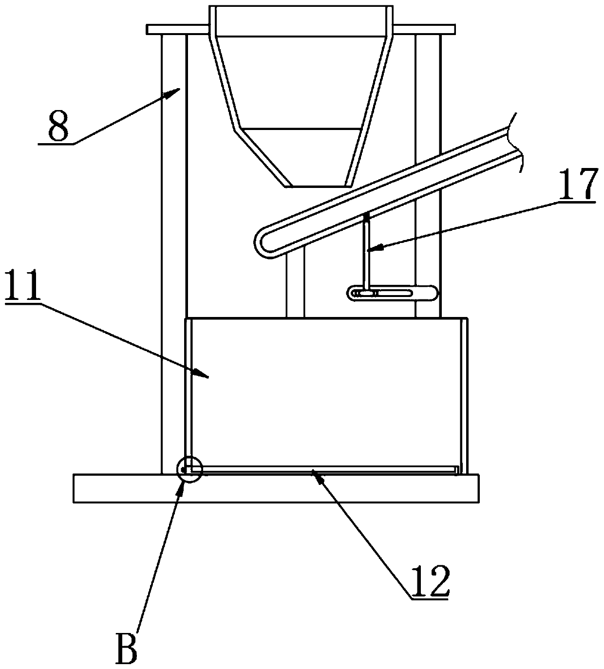 Agriculture seed screening and separating device facilitating feeding and discharging