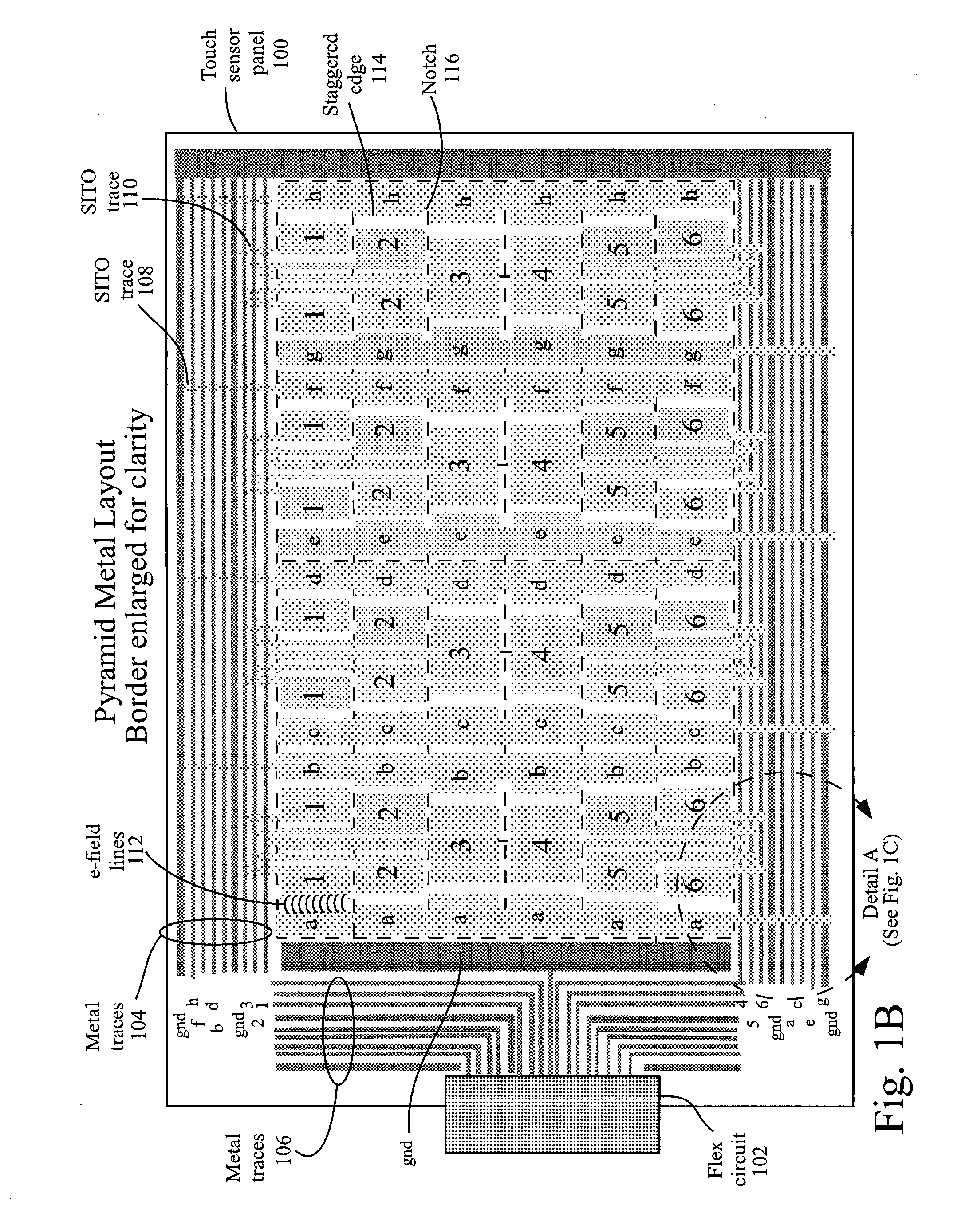 Single-layer touch-sensitive display