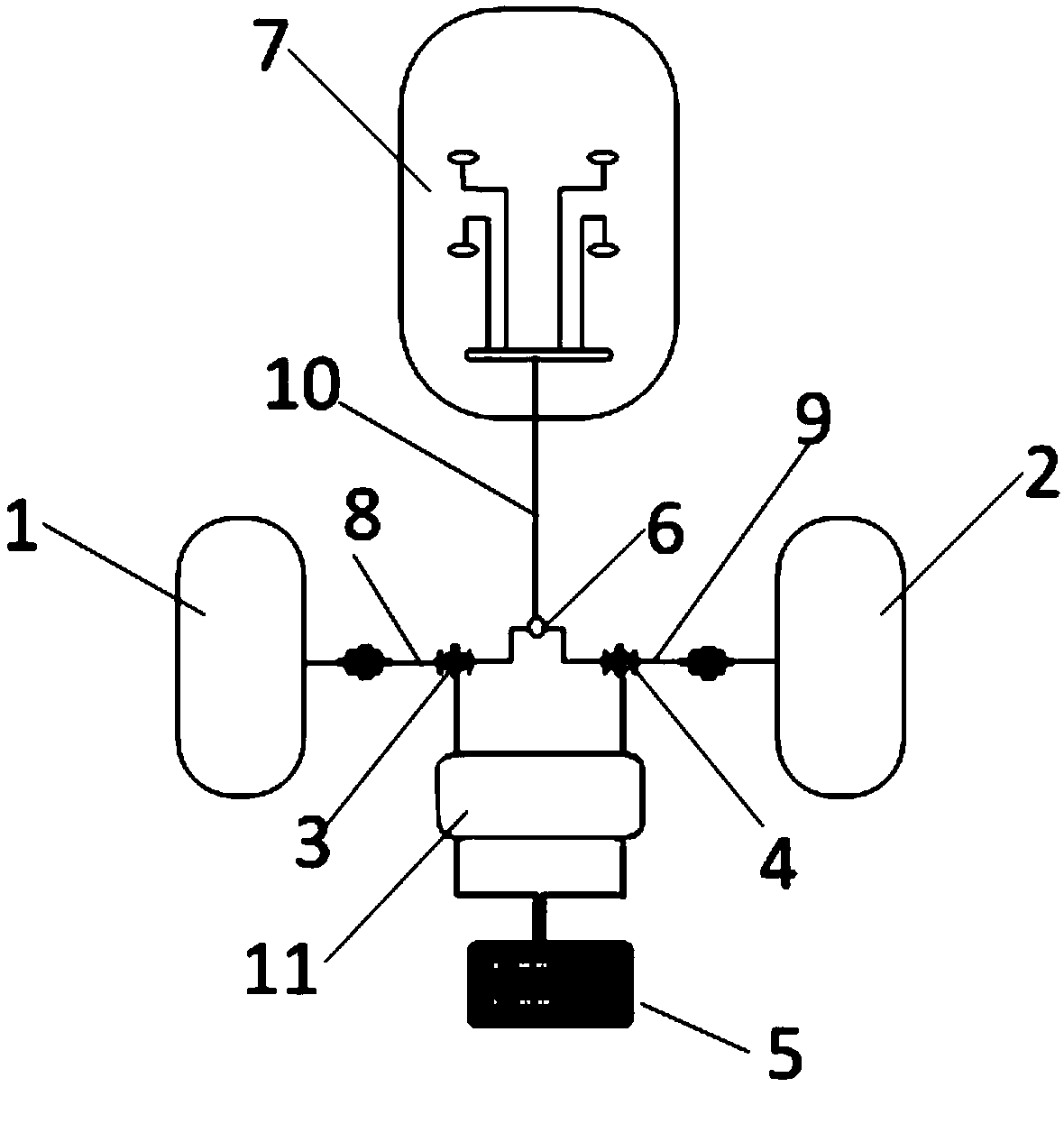 Respiratory gas conversion system for submersible decompression chamber