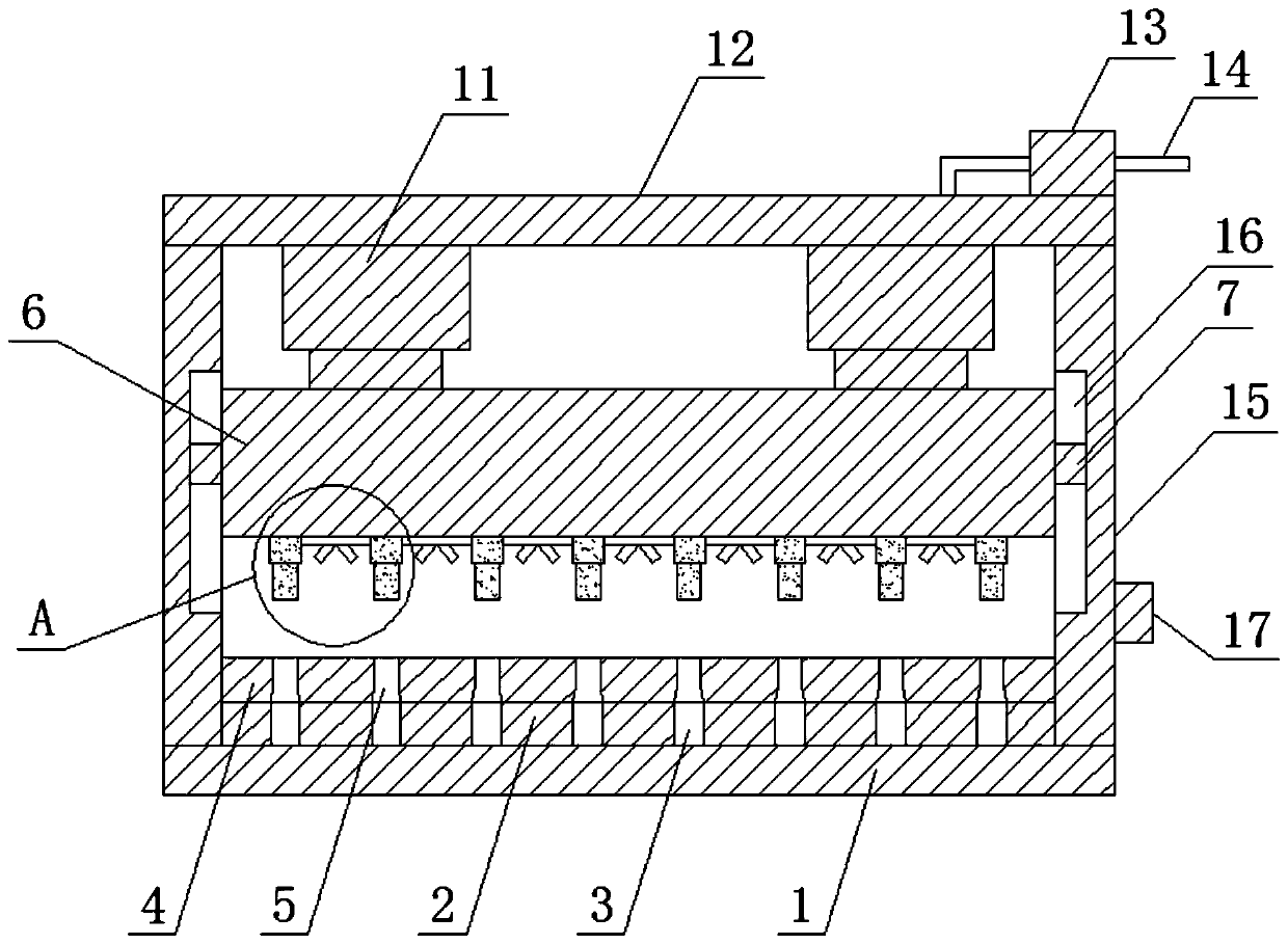 A continuous punching equipment for steel plate