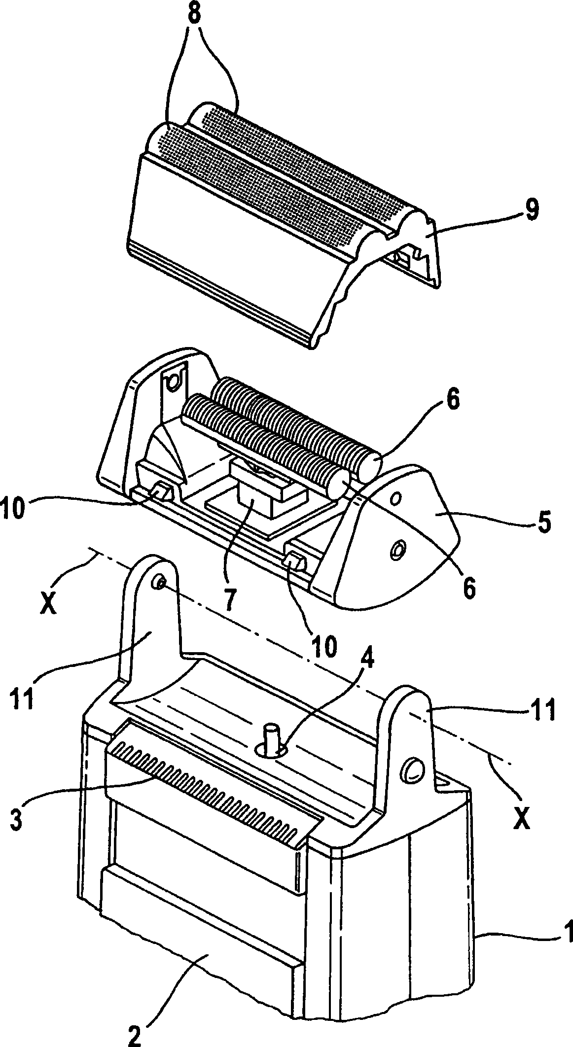 Electric dry shaver