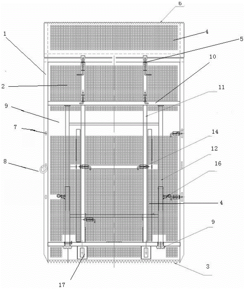 An isolation mesh and a transport vehicle loaded with the isolation mesh