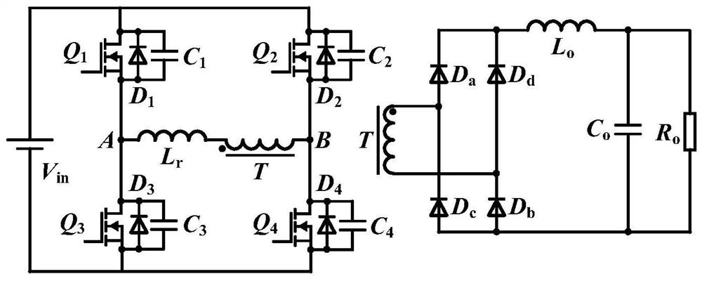Parameter design method of phase-shifted full-bridge converter based on zvs load range