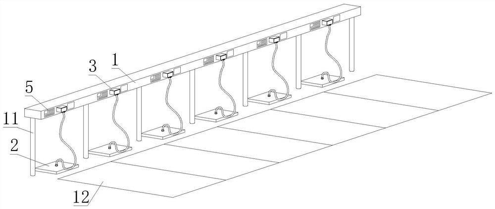 New energy automobile charging pile based on background management system