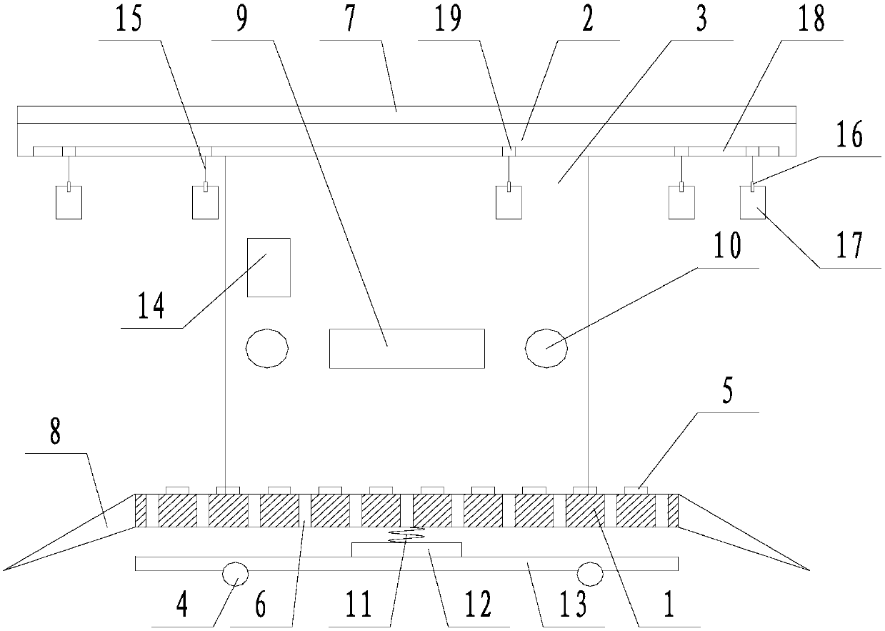 Multifunctional novel wall brick bearing body