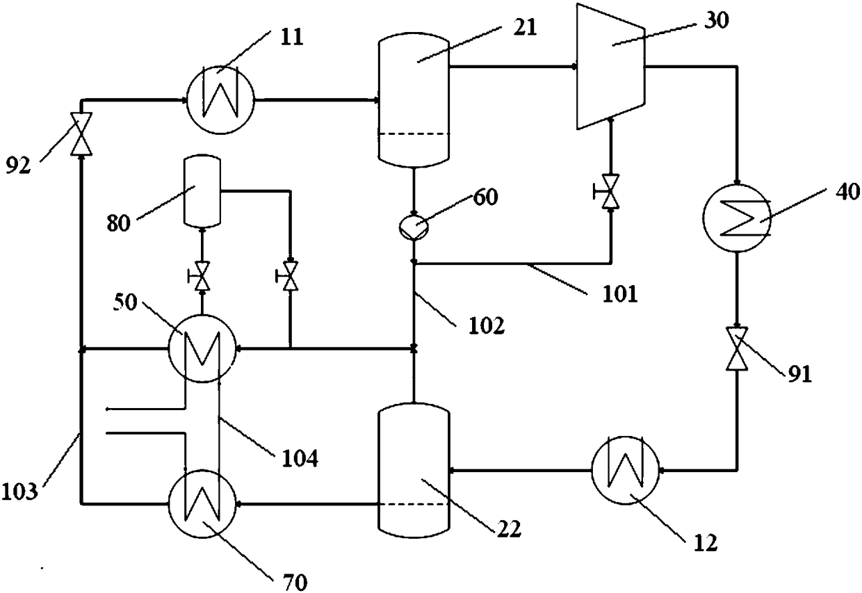 Ammonia water absorption-compression refrigeration/heat pump system and heat exchange method