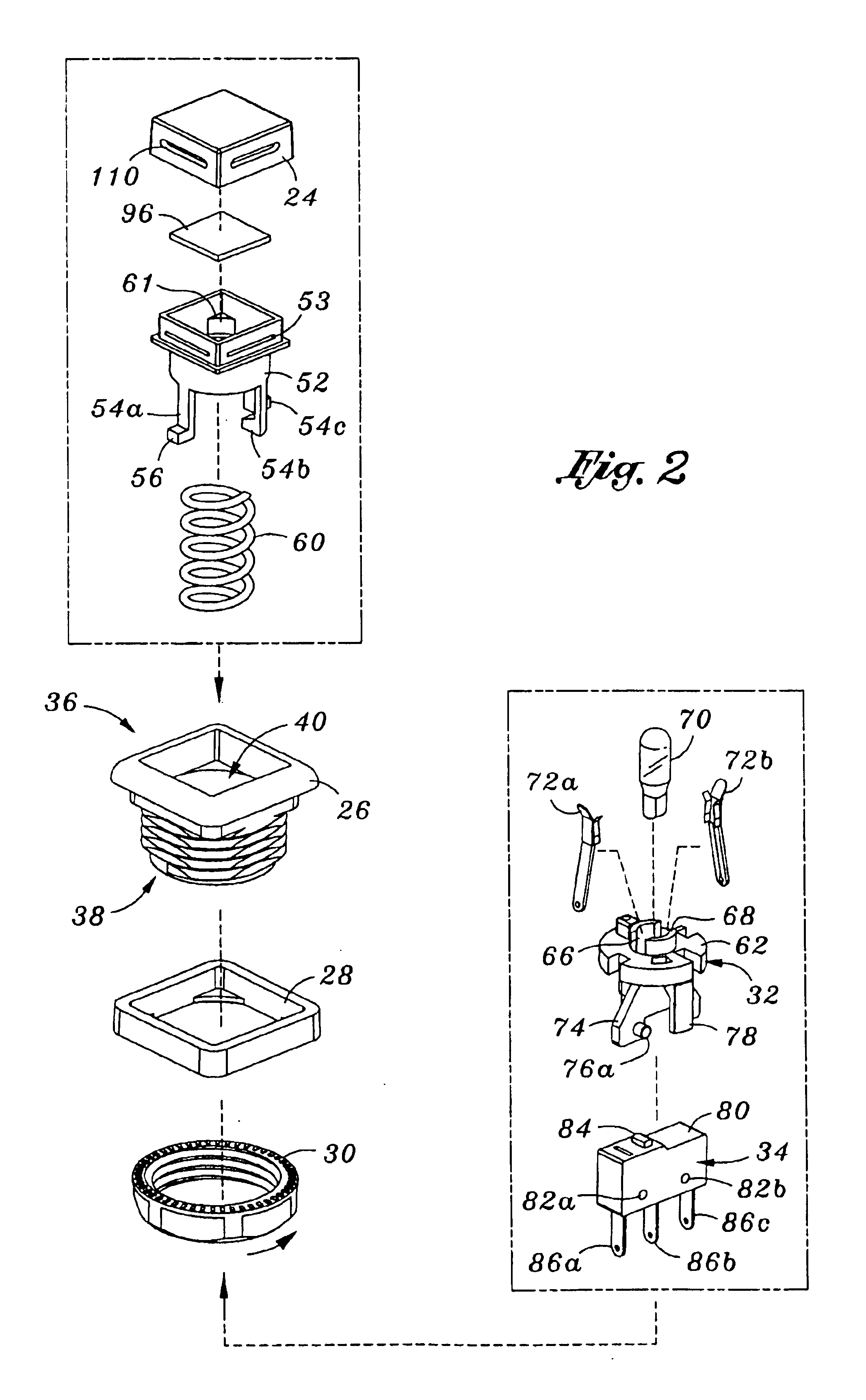 Method and apparatus for removing and replacing bulb of push-button type electrical switch
