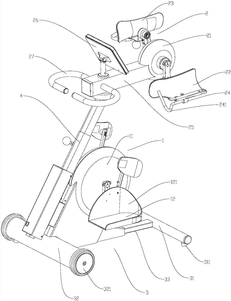 Human lower limb active and passive training device and training ...