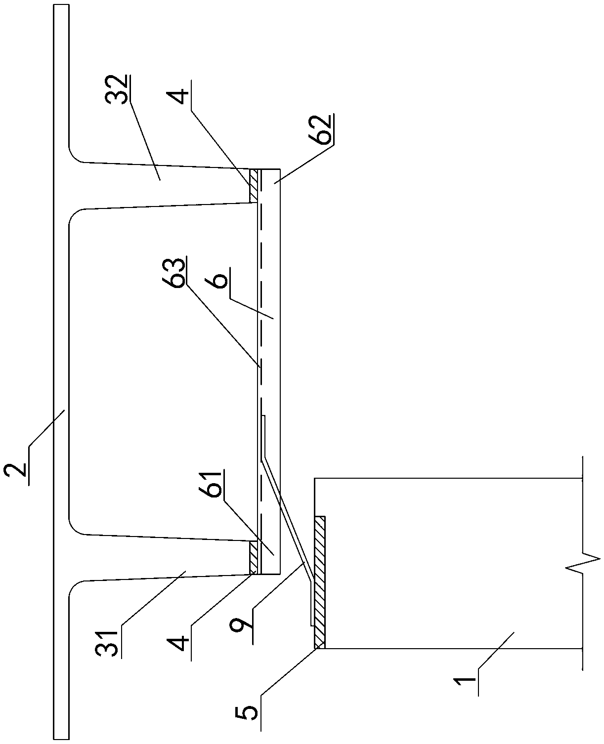 Horizontal connection structure for prefabricated concrete double-T plates and construction method of horizontal connection structure