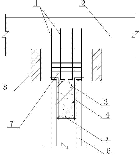 Construction method for connecting concrete thin-wall pipe pile by wooden supporting plate