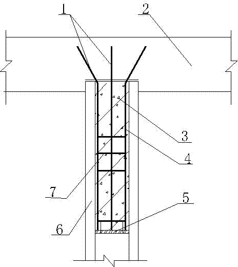 Construction method for connecting concrete thin-wall pipe pile by wooden supporting plate