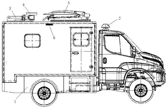 Emergency rescue mobile hospital consultation vehicle