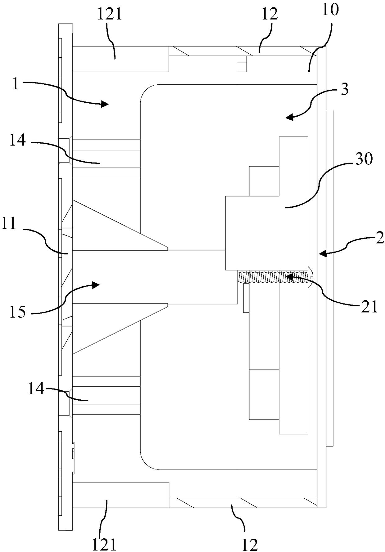 Bottom box connecting component, bottom box connecting structure and mounting method thereof