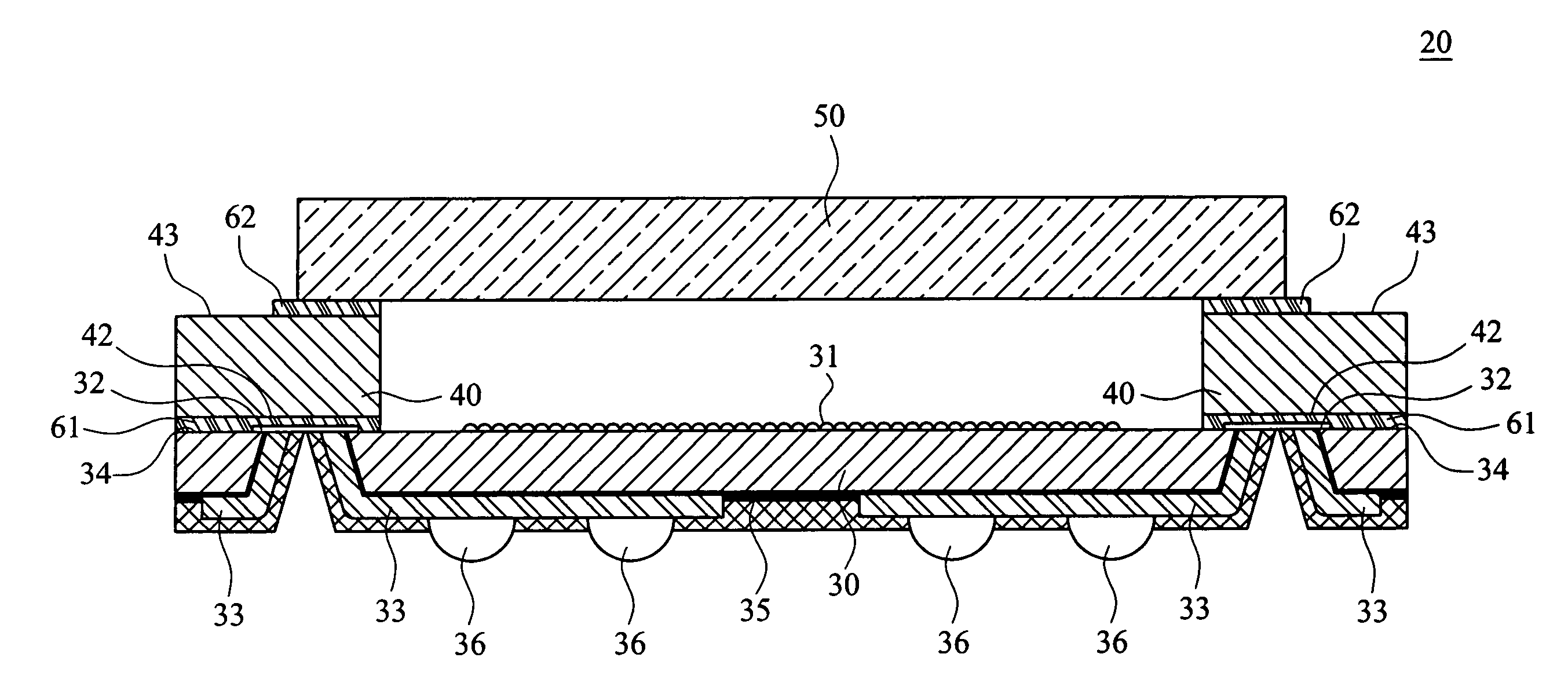 Image sensor module package structure with supporting element