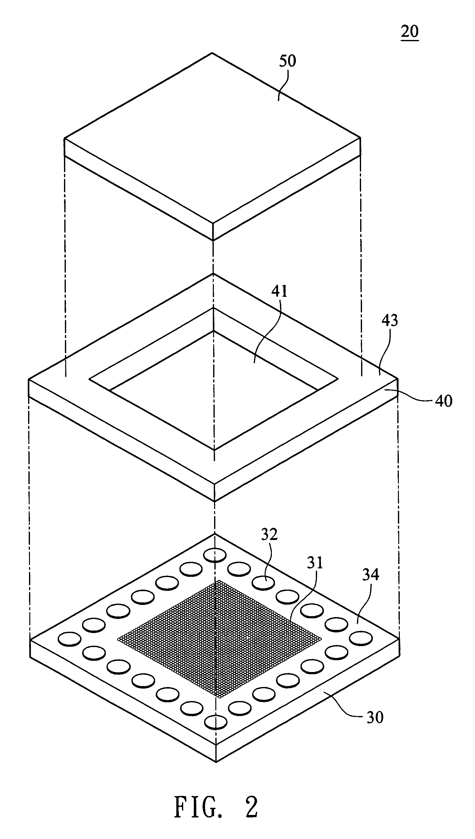 Image sensor module package structure with supporting element