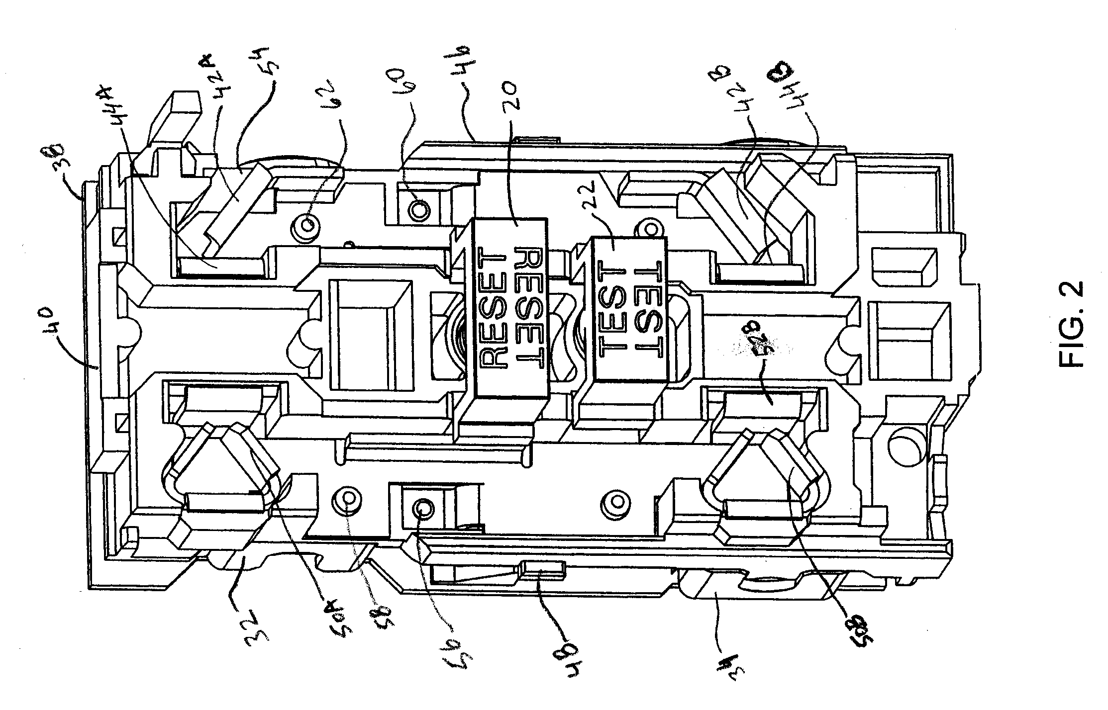 Tamper resistant ground fault circuit interrupter receptacle having dual function shutters