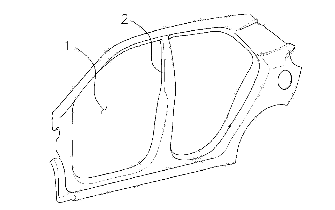 Structure of body side weather strip