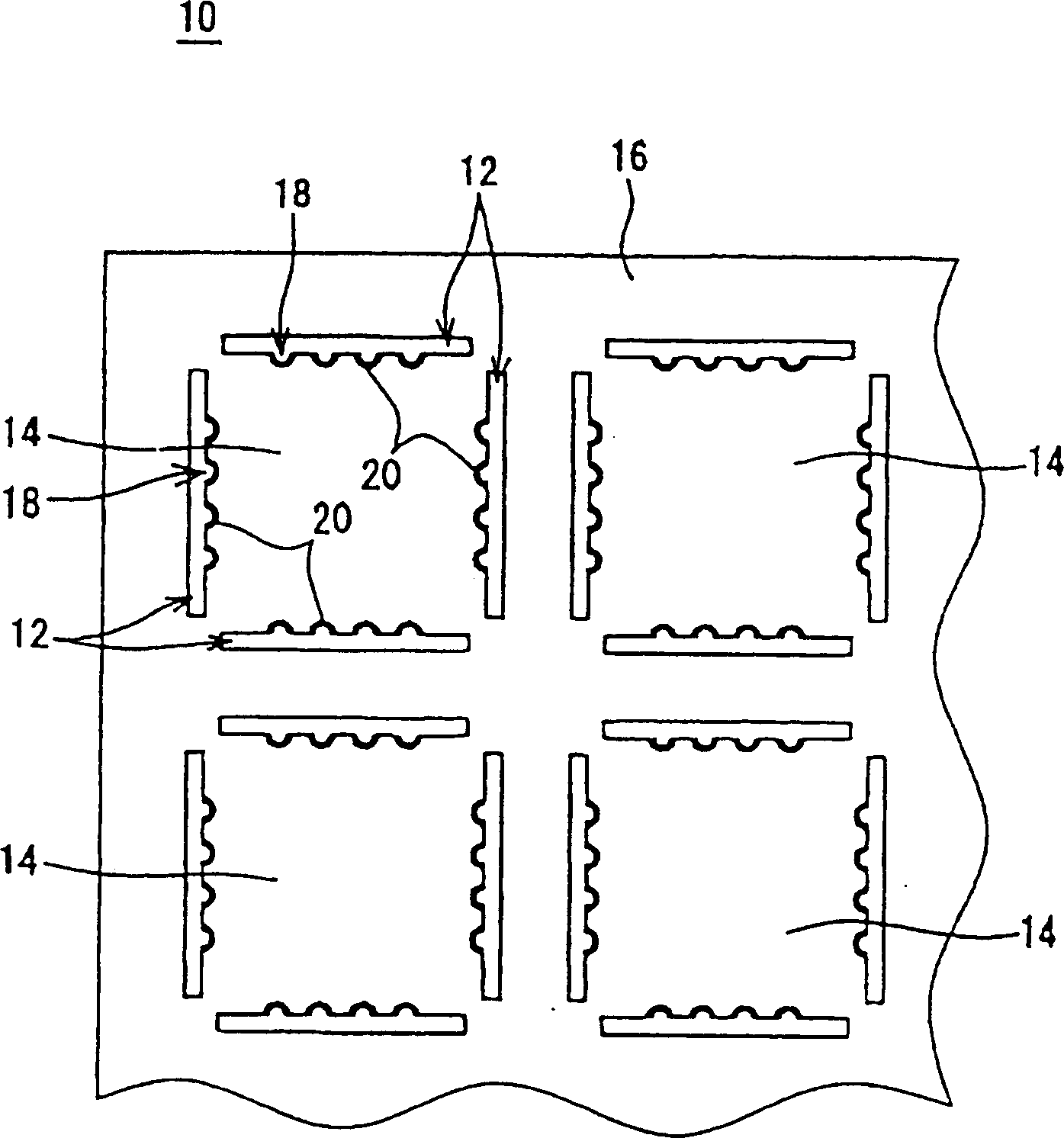 Method for forming end face electrode