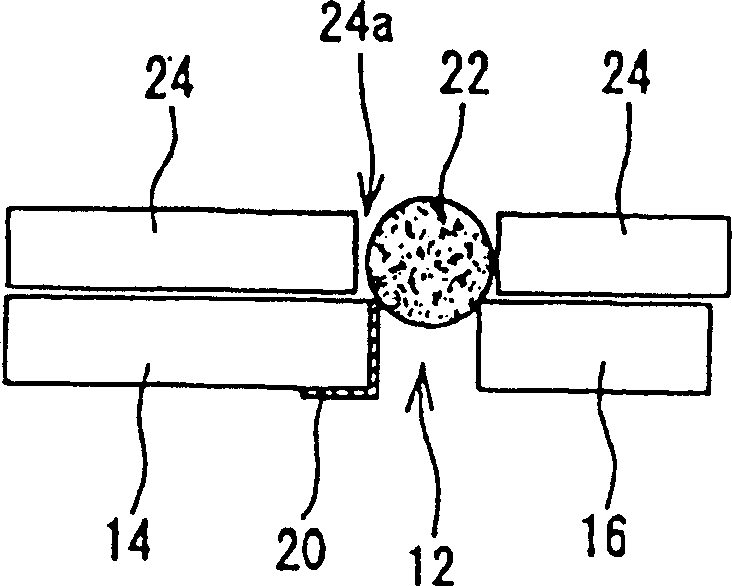 Method for forming end face electrode