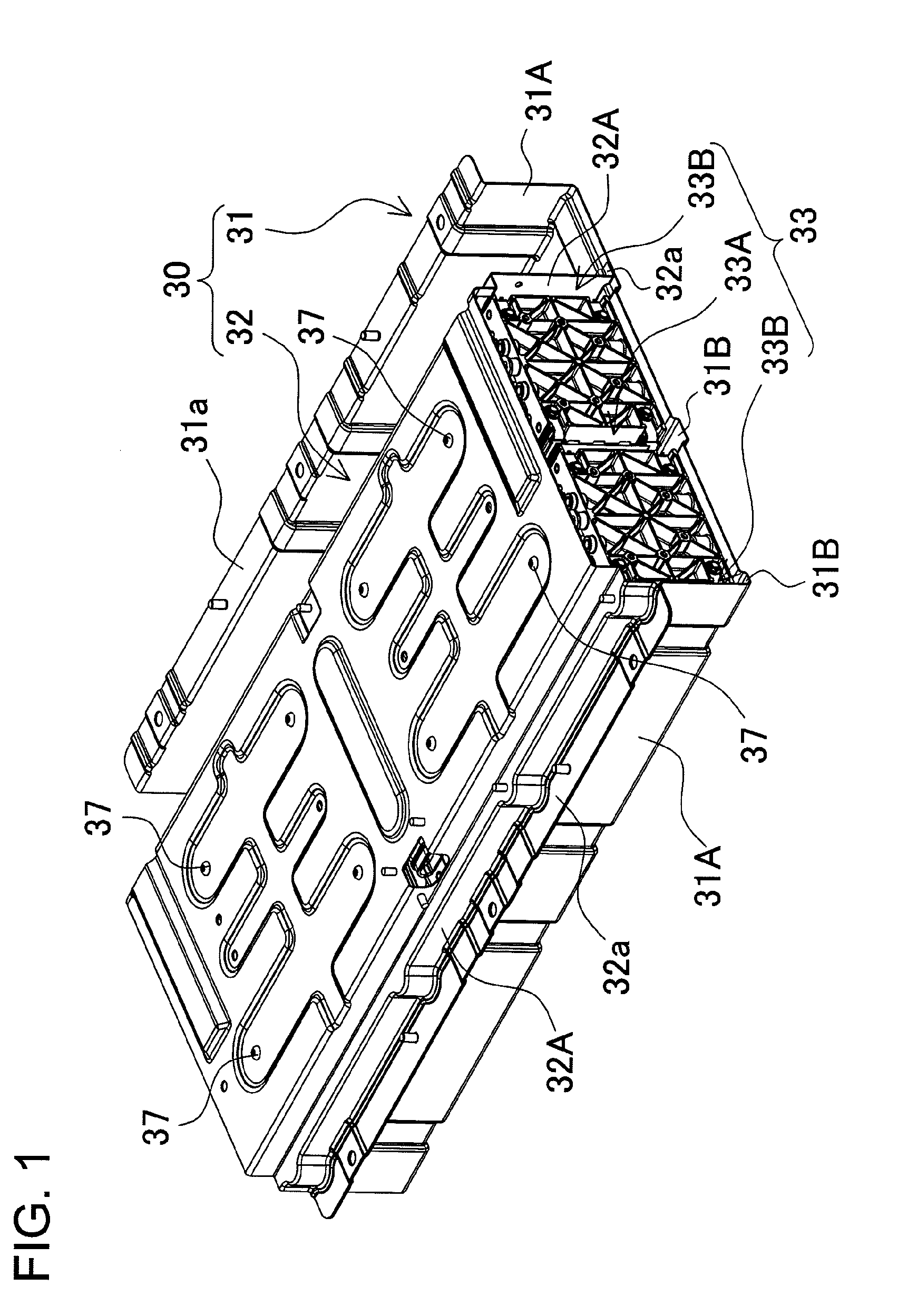 Battery system with exhaust ducts