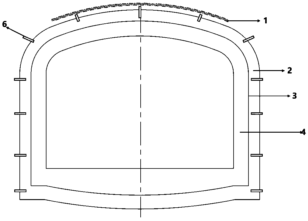 Comprehensive supporting system for downward penetration of important pipeline in underground excavation passage, and construction method for comprehensive supporting system