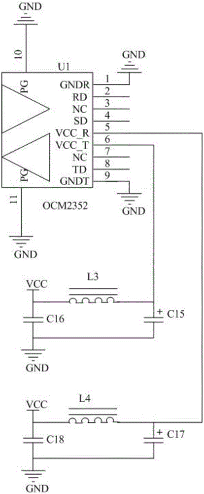 Profibus-DP photoelectric signal conversion system