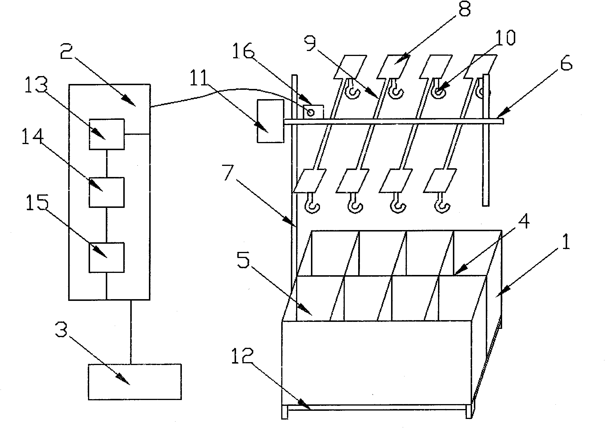 Device for testing activity of animals under tail suspension state
