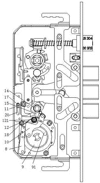 Electromechanical double-control coded lock without key