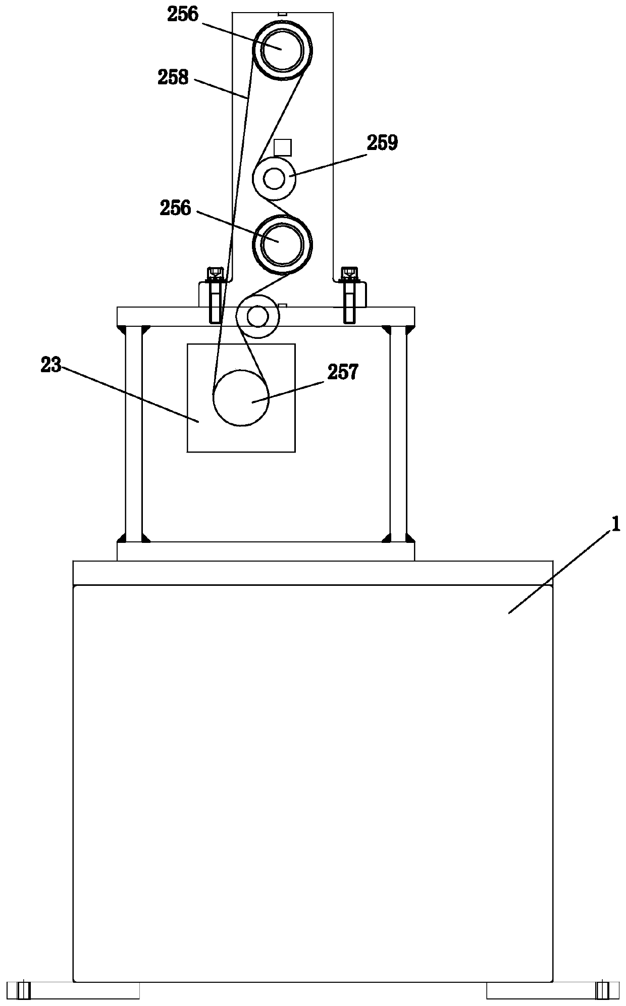 Stator fixture mechanism for half-iron-core stator pin-type winding machine