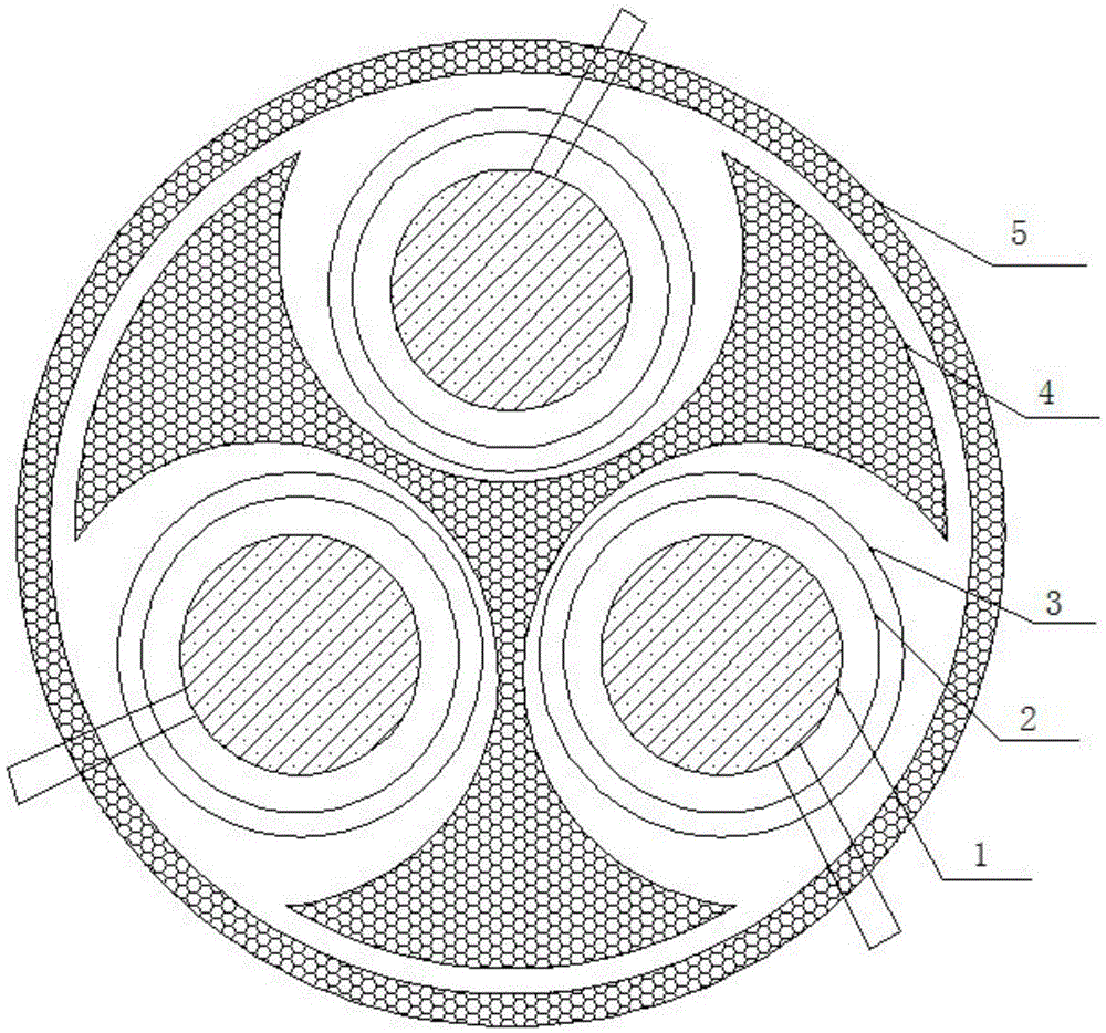 High-strength high-voltage transmission power cable